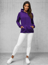 Sieviešu džemperis ar kapuci violeta OZONEE JS/W02Z