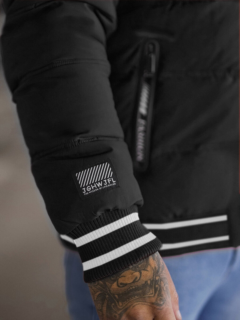 Vīriešu jaka melna OZONEE JS/57M7501/392