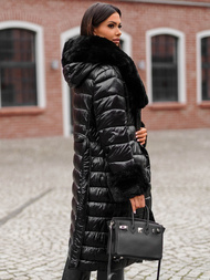 Sieviešu mētelis melns OZONEE JS/5M3160/392Z