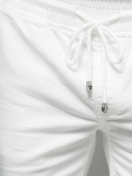 Vīriešu chino šorti baltas OZONEE NB/MP0266PC