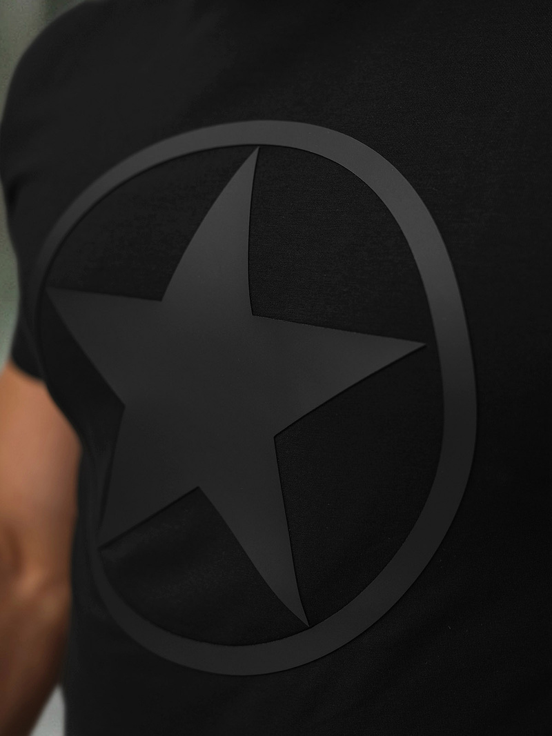 Vīriešu t-krekls melns OZONEE NB/MT3151