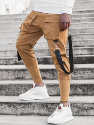 Vīriešu chino jogger bikses camel OZONEE G/11133