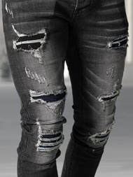 Vīriešu džinsi debesu melni OZONEE NB/MP0075NZ