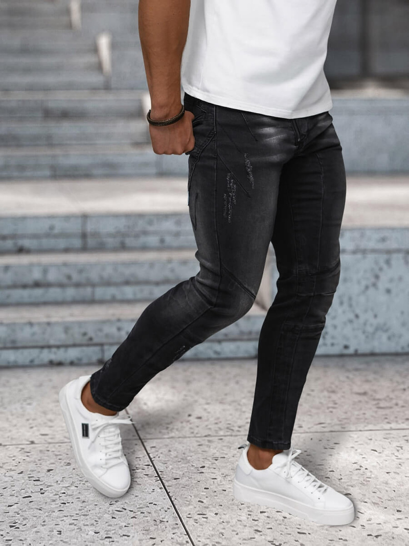 Vīriešu džinsi melni OZONEE NB/MP0025NZ