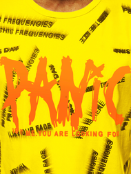 Vīriešu T-krekls dzeltens OZONEE JS/KS1998