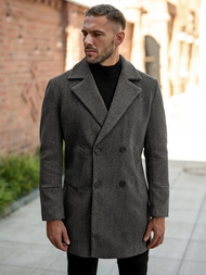 Vīriešu mētelis grafīta OZONEE JS/11Z8269