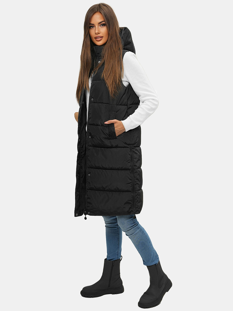 Sieviešu veste melna OZONEE O/H909/1