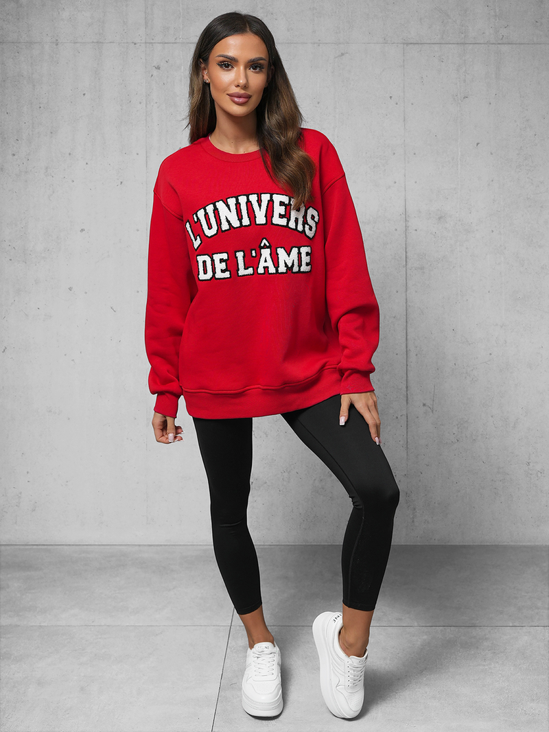 Džemperis sarkans OZONEE O/SWE23055