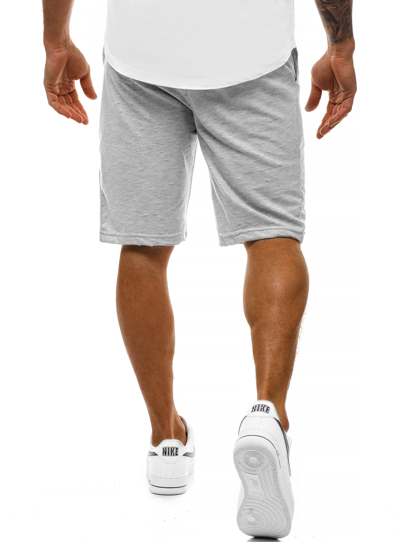 Vīriešu sporta šorti pelēki OZONEE MAD/2923