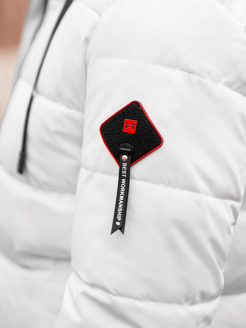 Vīriešu parka balta OZONEE JS/31M5031/281Z