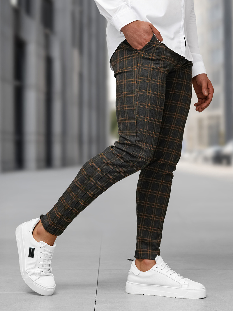 Vīriešu chino bikses grafīta OZONEE DJ/5632Z