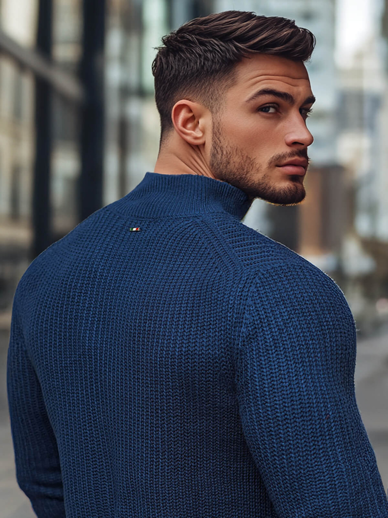 Vīriešu svīteris tumši zils OZONEE NB/MM6020/6Z