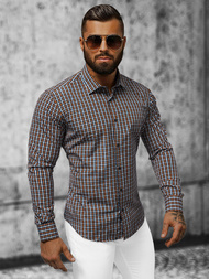 Vīriešu krekls krāsains OZONEE O/0422Z