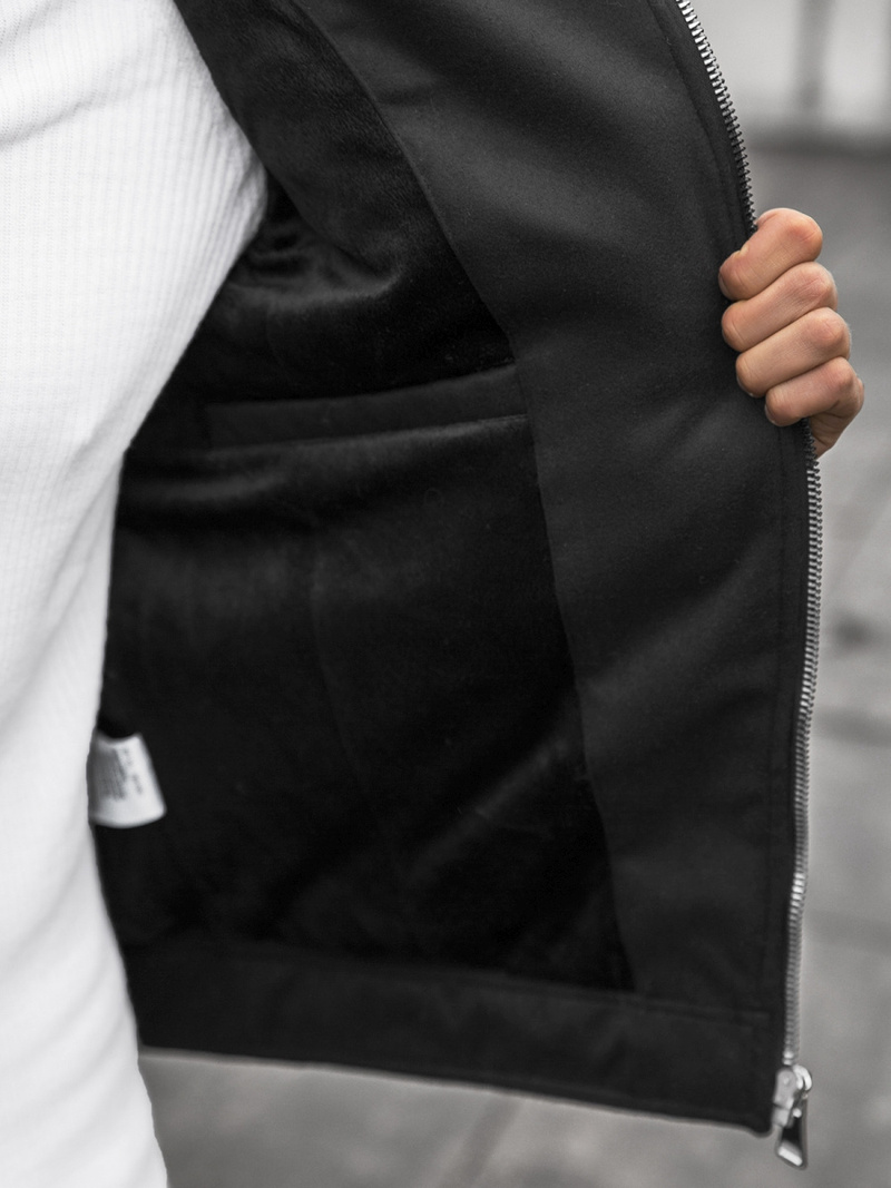 Vīriešu pārejas virsjaka melna OZONEE JS/M15501