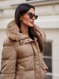 Sieviešu ziemas jaka camel OZONEE JS/5M3256/84