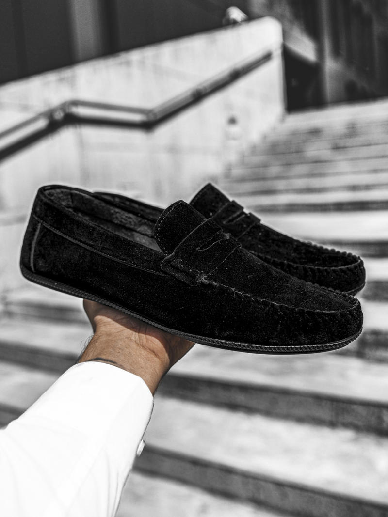 Vīriešu apavi slip on melnas T/125