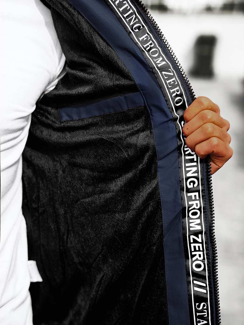 Vīriešu virsjaka tumši zila OZONEE JS/M8106