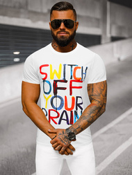 Vīriešu T-krekls Balts OZONEE O/T125/1Z