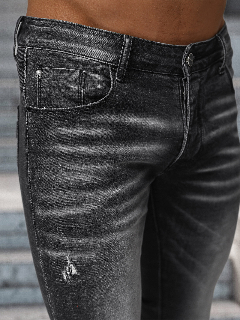 Vīriešu džinsi debesu melni OZONEE NB/MP0070N