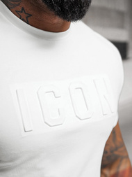 Vīriešu t-krekls balts OZONEE NB/MT3111