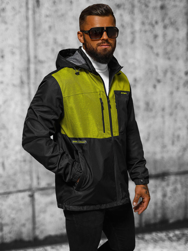 Vīriešu virsjaka melns OZONEE JS/22M311/392