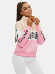 Sieviešu džemperis smilšu-gaiši rozā OZONEE JS/B26019Z