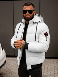Vīriešu parka balta OZONEE JS/31M5031/281