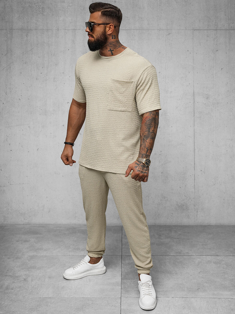 Vīriešu t-krekls smilšu OZONEE O/Y960T