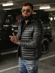 Vīriešu jaka melna OZONEE JS/16M9336/392BZ