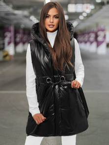 Sieviešu veste melna OZONEE O/DK119/1