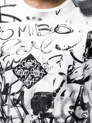 Vīriešu T-krekls balts OZONEE JS/KS1987