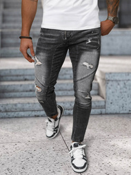 Vīriešu džinsi debesu melni OZONEE NB/MP0045N