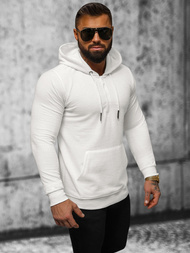 Vīriešu džemperis ar kapuci ecru OZONEE O/TB2273