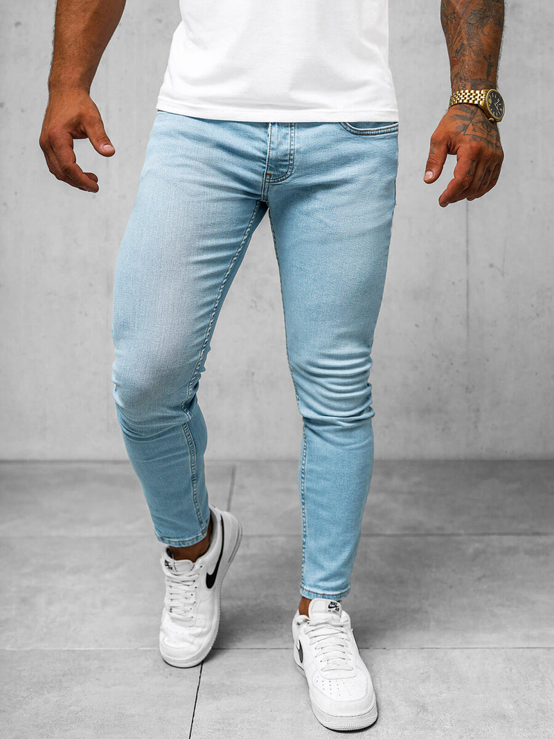 Vīriešu džinsi debesu zili OZONEE O/426SP