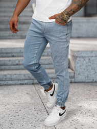 Vīriešu jogger bikses gaiši debesu zili OZONEE NB/MP0272BC