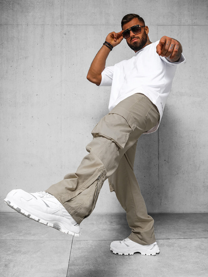 Vīriešu Bikses Pelēkas OZONEE O/G3016Z