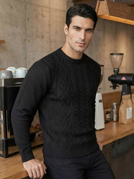 Vīriešu svīteris melns OZONEE JS/59B3610/3