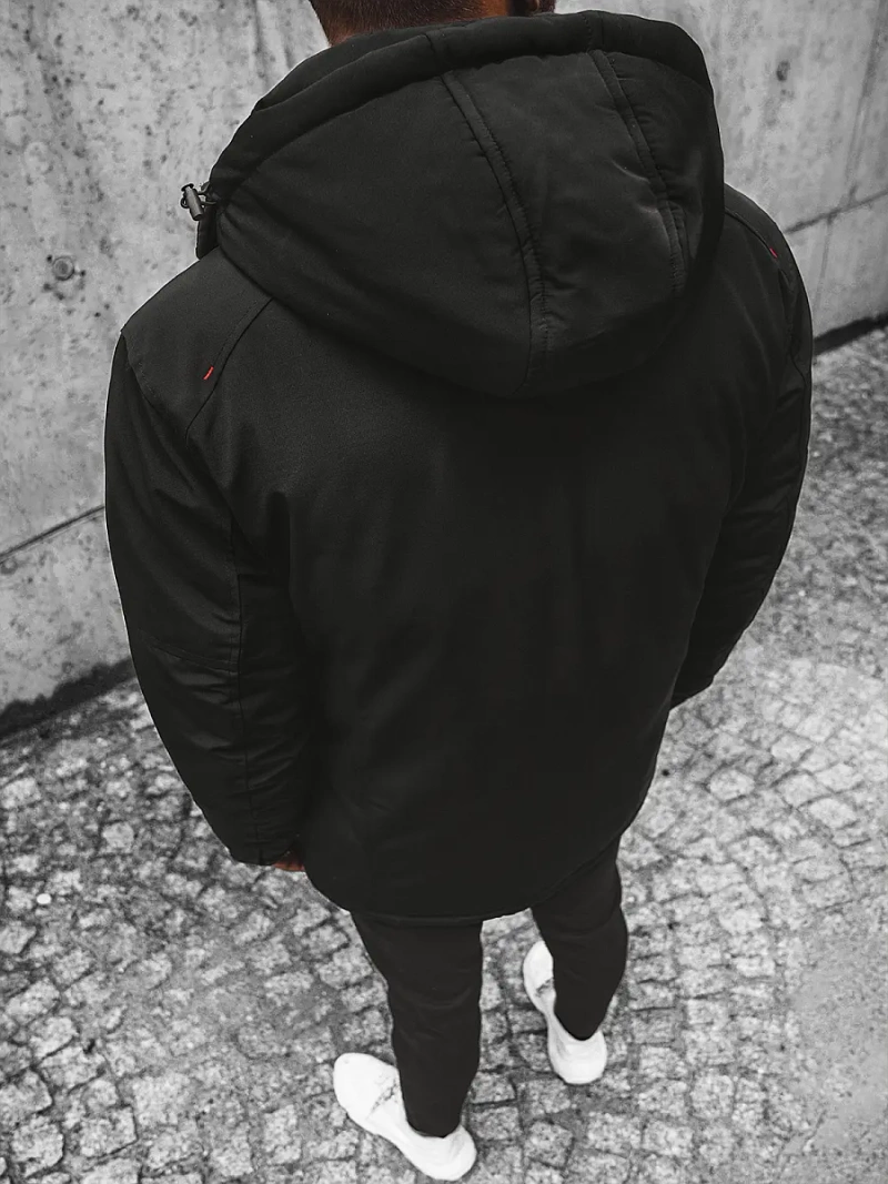 Vīriešu virsjaka melna OZONEE JS/M717/392