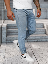 Vīriešu jogger bikses gaiši debesu zili OZONEE NB/MP0272BC