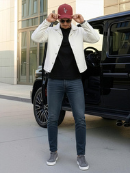 Vīriešu džinsi zili OZONEE O/JK2895AZ