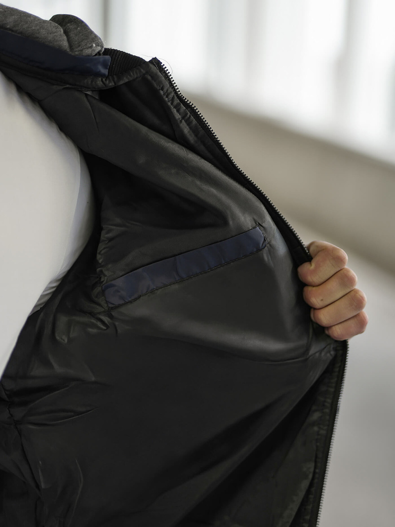 Vīriešu virsjaka tumši zila OZONEE JS/8M985/215Z