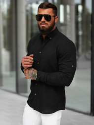 Vīriešu krekls melna OZONEE O/V144