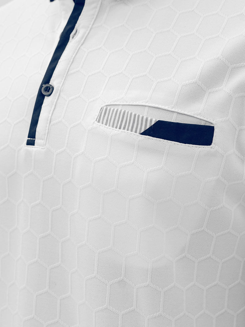 Vīriešu polo krekls balta OZONEE O/QQ923