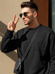 Vīriešu džemperis melns OZONEE JS/8B1953/3