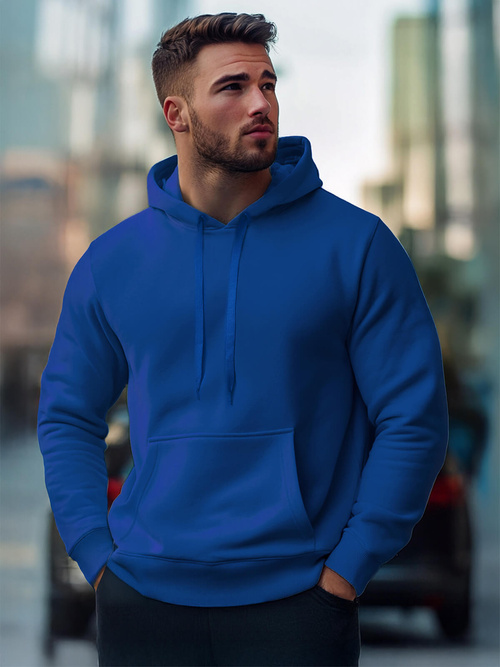 Vīriešu džemperis ar kapuci rudzupuķe OZONEE JS/2009/65Z