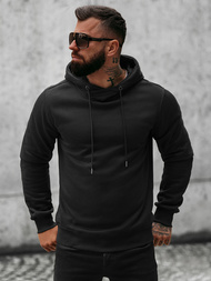 Vīriešu džemperis ar kapuci melns OZONEE O/8B156/3