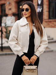 Sieviešu jaka ecru OZONEE O/81326