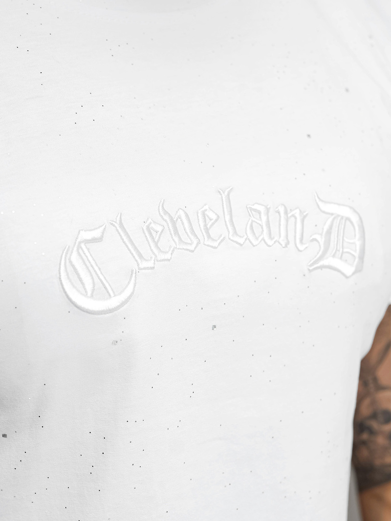 Vīriešu t-krekls balts OZONEE O/QQ1386