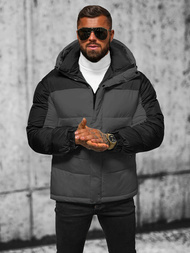 Vīriešu virsjaka pelēka OZONEE JS/31M5008