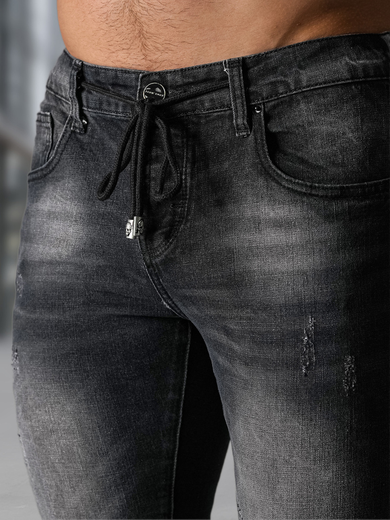 Vīriešu džinsi debesu melni OZONEE NB/MP0063/1NZ